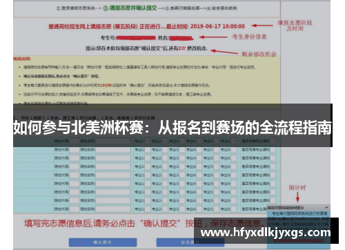 如何参与北美洲杯赛：从报名到赛场的全流程指南